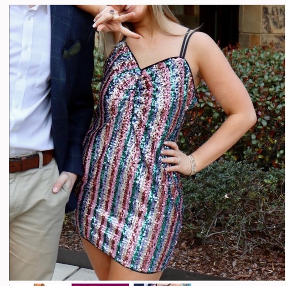 Lovers and Friends City Lights Mini Dress in Multi Sequin | REVOLVE Medium - Picture 8 of 8